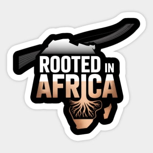Rooted In Africa Afrocentric Sticker